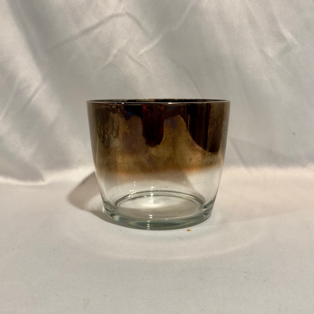 Mid-Century Silver Ombre Ice Bucket Vintage Barware Dorothy Thorpe Style